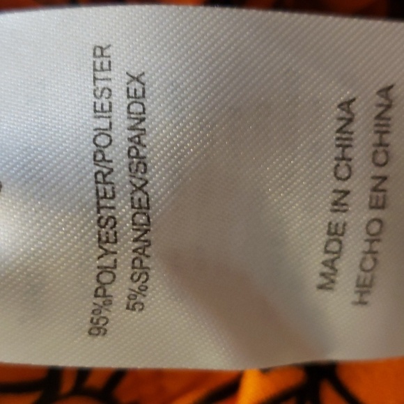 Kensie Girl 3-piece Plush Orange Top with Pumpkin Print Leggings and Headband - Picture 8 of 9